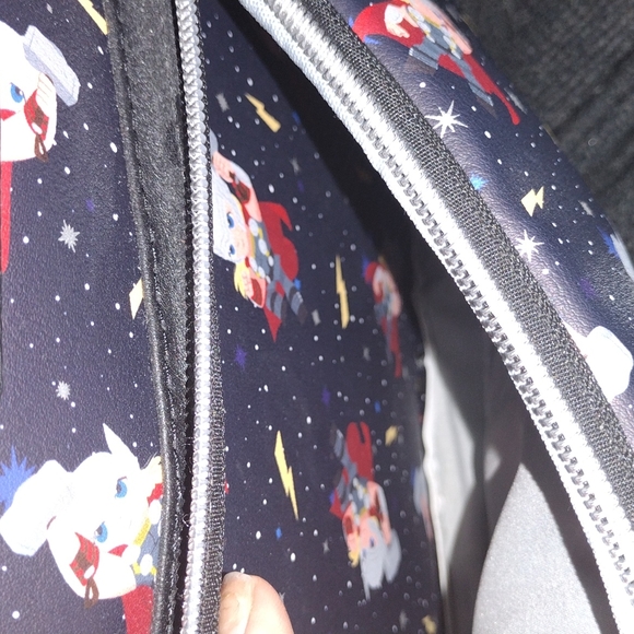 Loungefly Marvel Thor Chibi Galaxy Mini Backpack - Picture 5 of 6